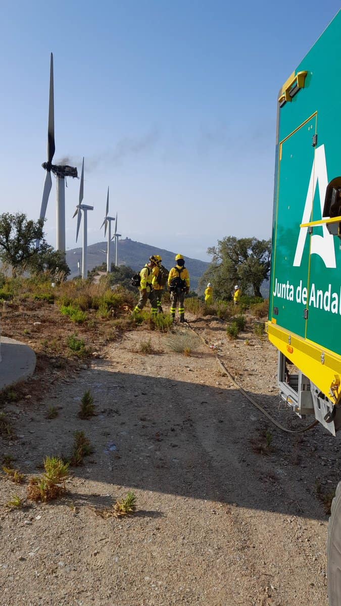 Fire in Lújar