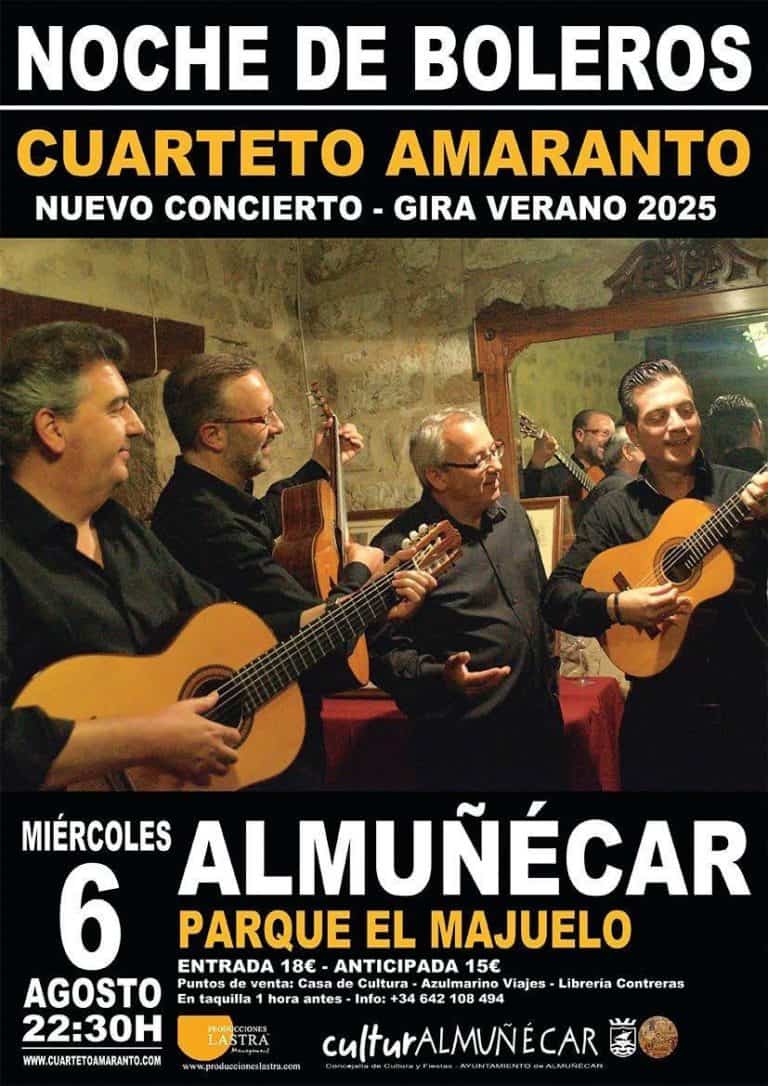 Cuarteto Amaranto: «Noche de boleros»
